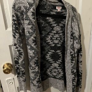Gray cardigan, size small